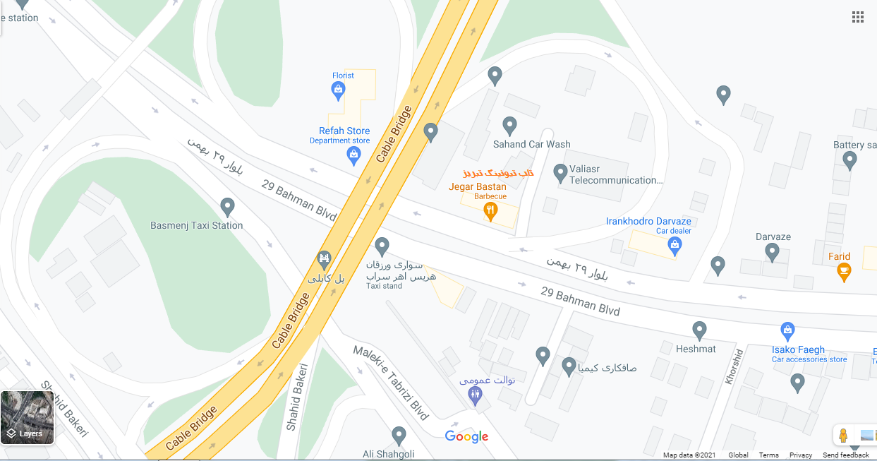 آدرس مرکز طبق نقشه گوگل
